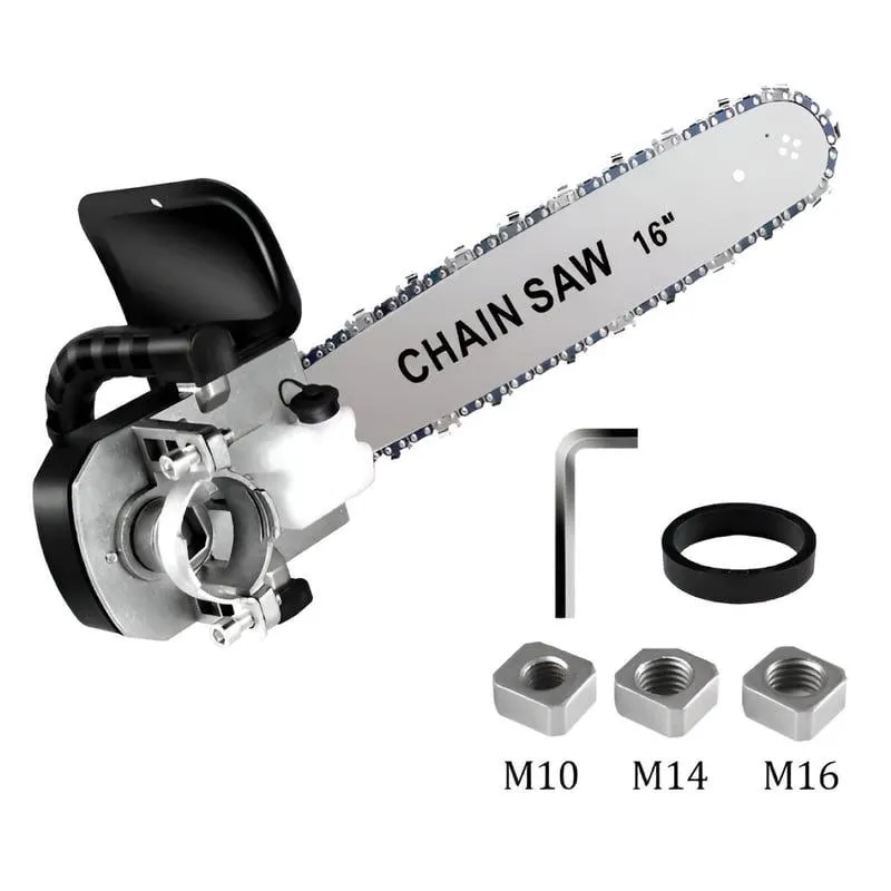 ADAPTADOR DE AMOLADORA A MOTOSIERRA 16 PULGADAS