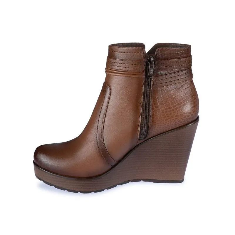 Botin Jodhpur Casual Mujer Cuero Viale Toffe