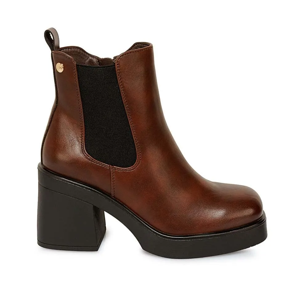 Botín Chelsea Casual DAVI-2514 Cafe ADV