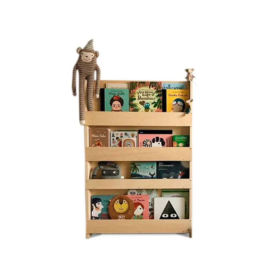 Librero Muebles Creativos Frida En Madera Natural