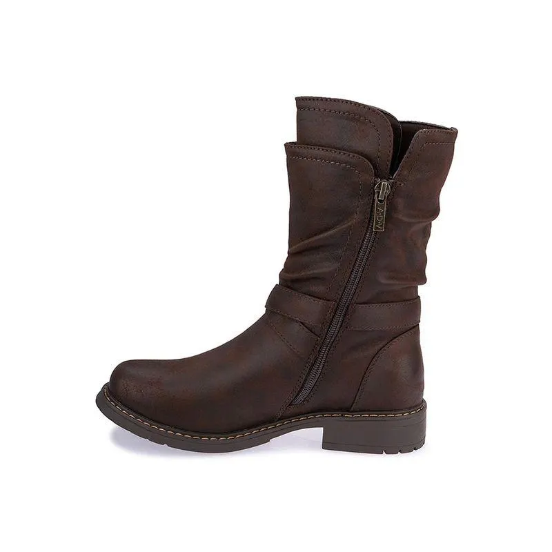 Bota Media Jodhpur Casual Mujer Ann D Vian Africano