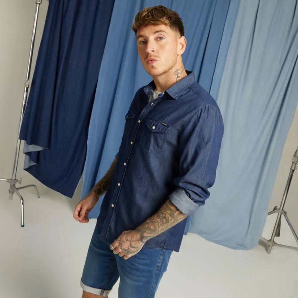 Camisa Manga Larga Hypnotic Bolsillo Hombre