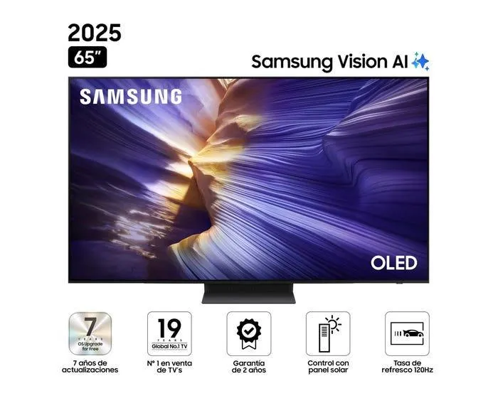 Televisor Samsung Smart TV 65" OLED 4K UHD Vision AI QN65S90FAGXPE