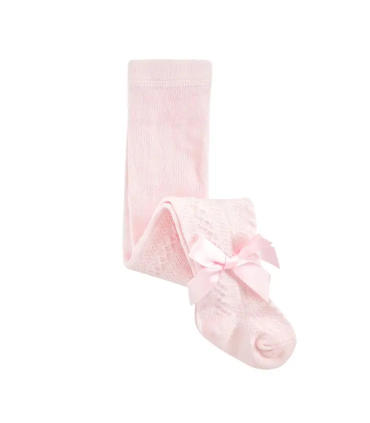 Panty Con Textura y Lazo Rosado