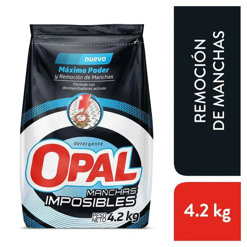 Detergente en Polvo Opal Manchas Imposibles 4.2kg