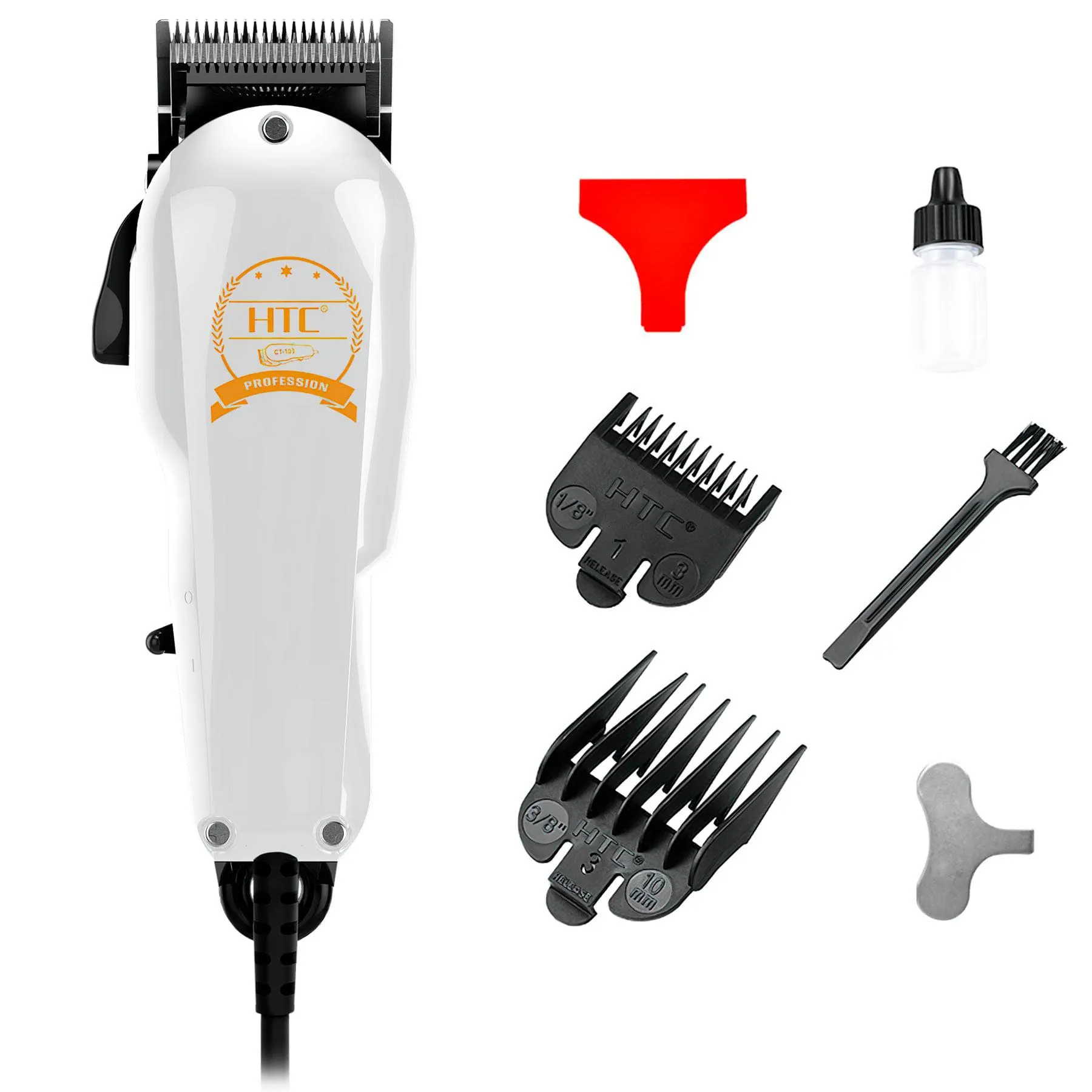 Recortadora de Cabello Eléctrica HTC -103 Incluye Guias