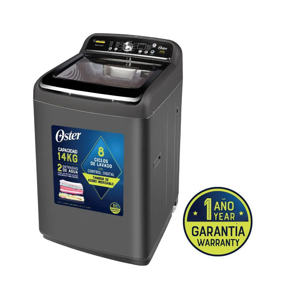 Lavadora Oster OS-PWSMK0014B 14Kg Negro