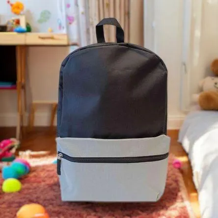 Mochila Bicolor Negro/Gris 40x30cm Orange