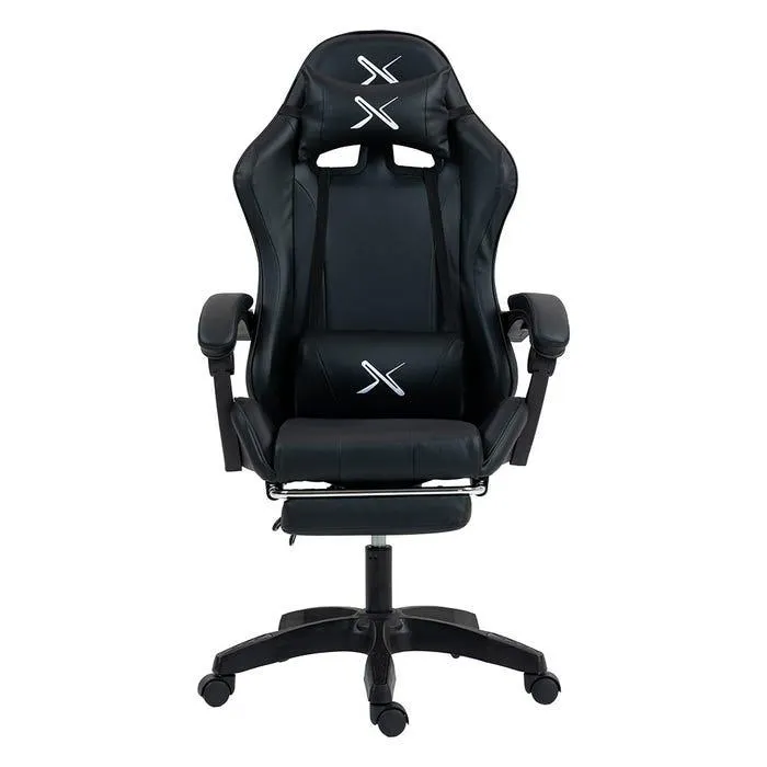 Silla Gamer Lyzor con posapiés SGBTWN135A Negra