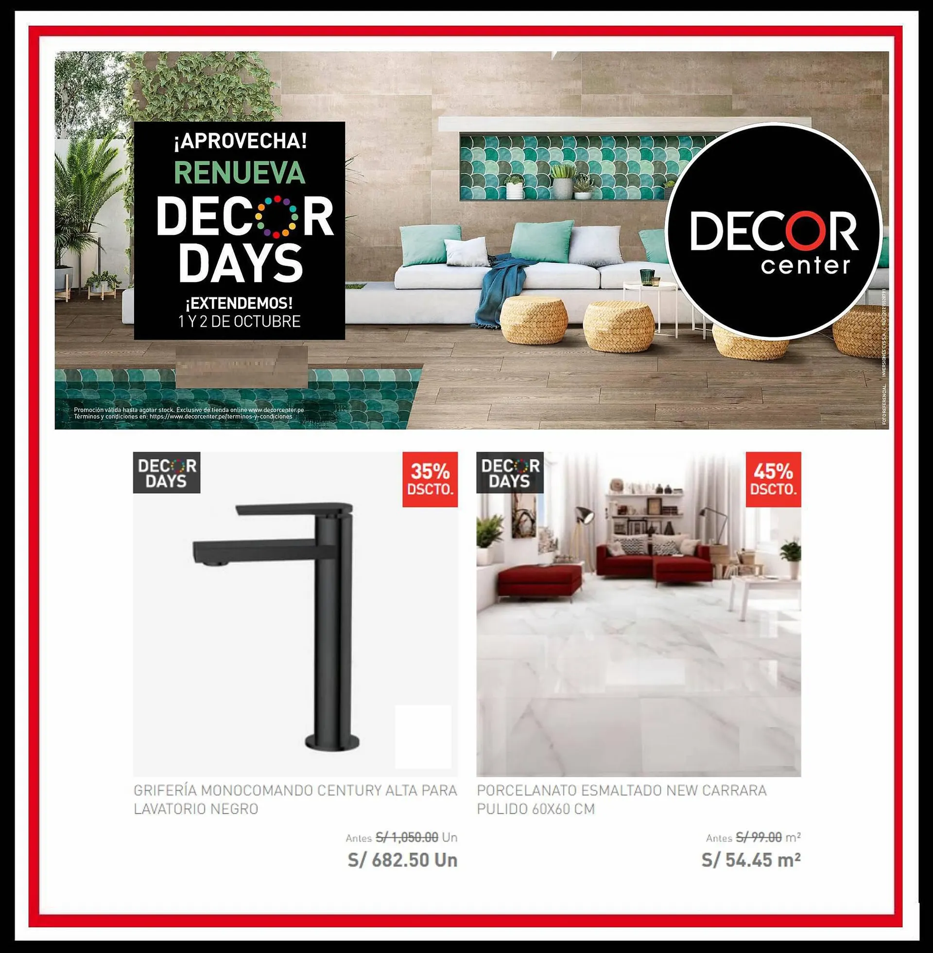 Catalogo de Catálogo Decor Center 1 de octubre al 2 de octubre 2023 - Pag 6