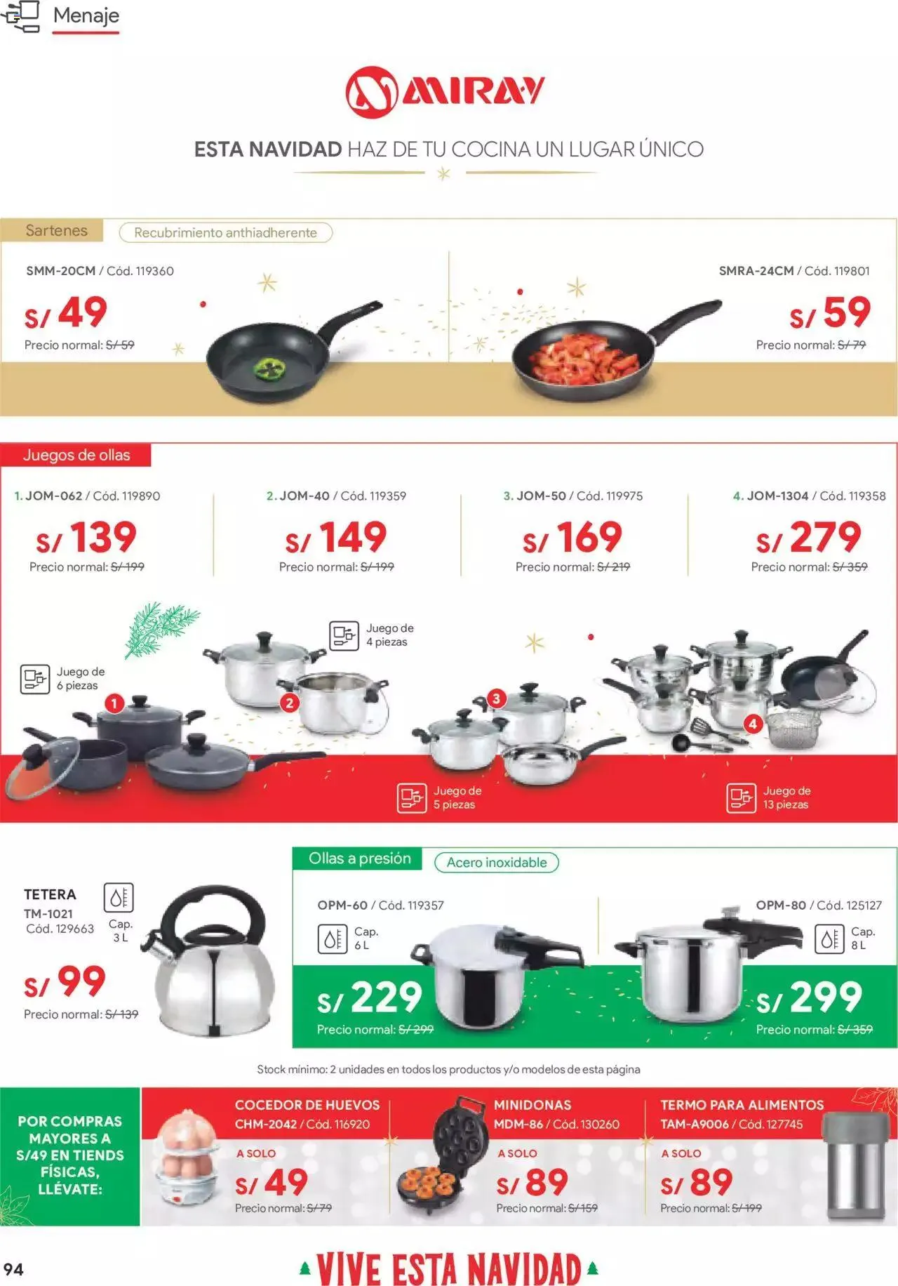 Catalogo de Catálogo Hiraoka 12 de diciembre al 31 de diciembre 2023 - Pag 94