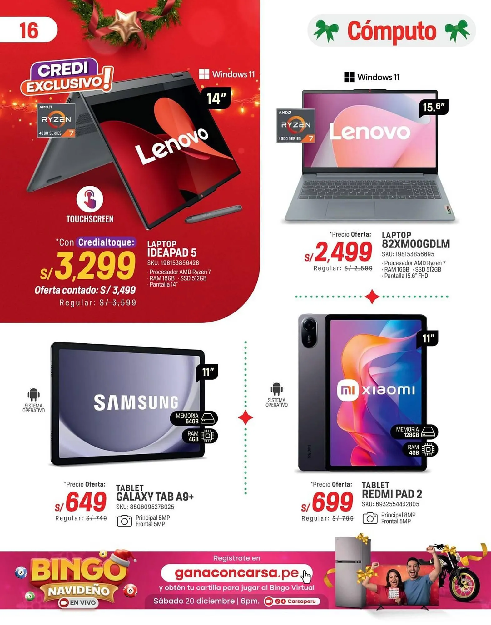 Catalogo de Catálogo Carsa 5 de diciembre al 31 de diciembre 2025 - Pag 16