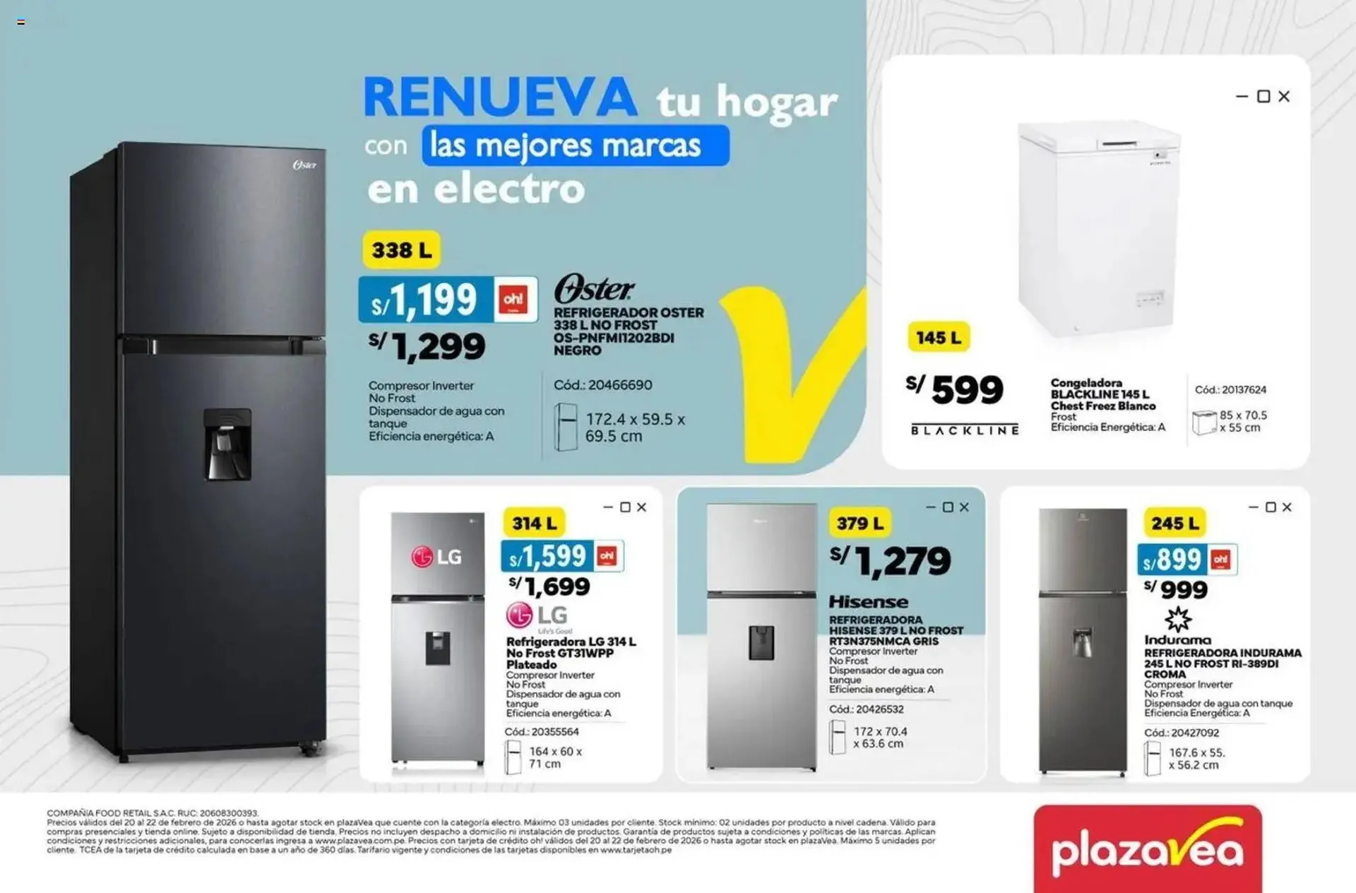 Catalogo de Catálogo Plaza Vea 20 de febrero al 22 de febrero 2026 - Pag 1