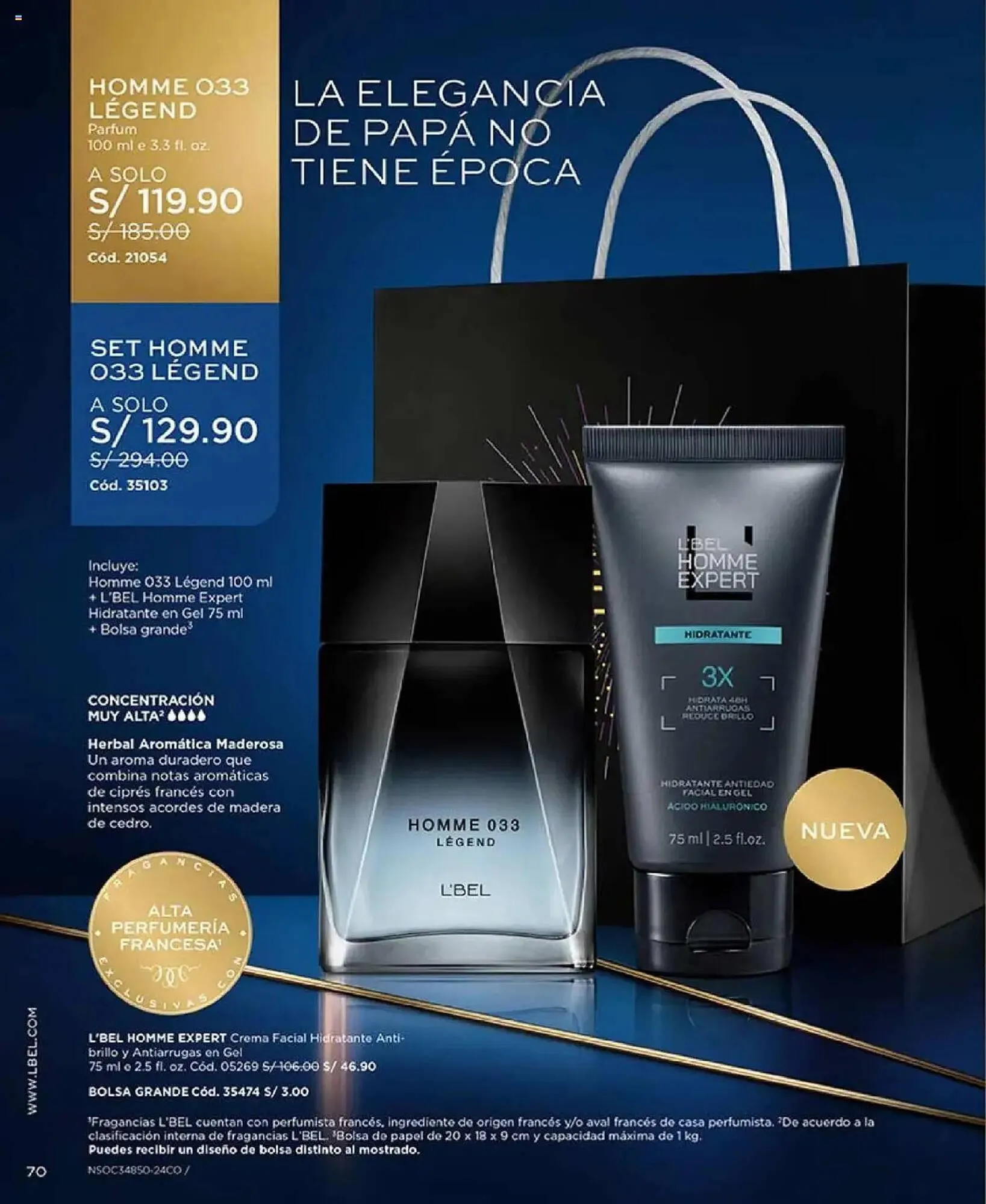 Catalogo de Catálogo L'Bel 22 de abril al 31 de mayo 2025 - Pag 70