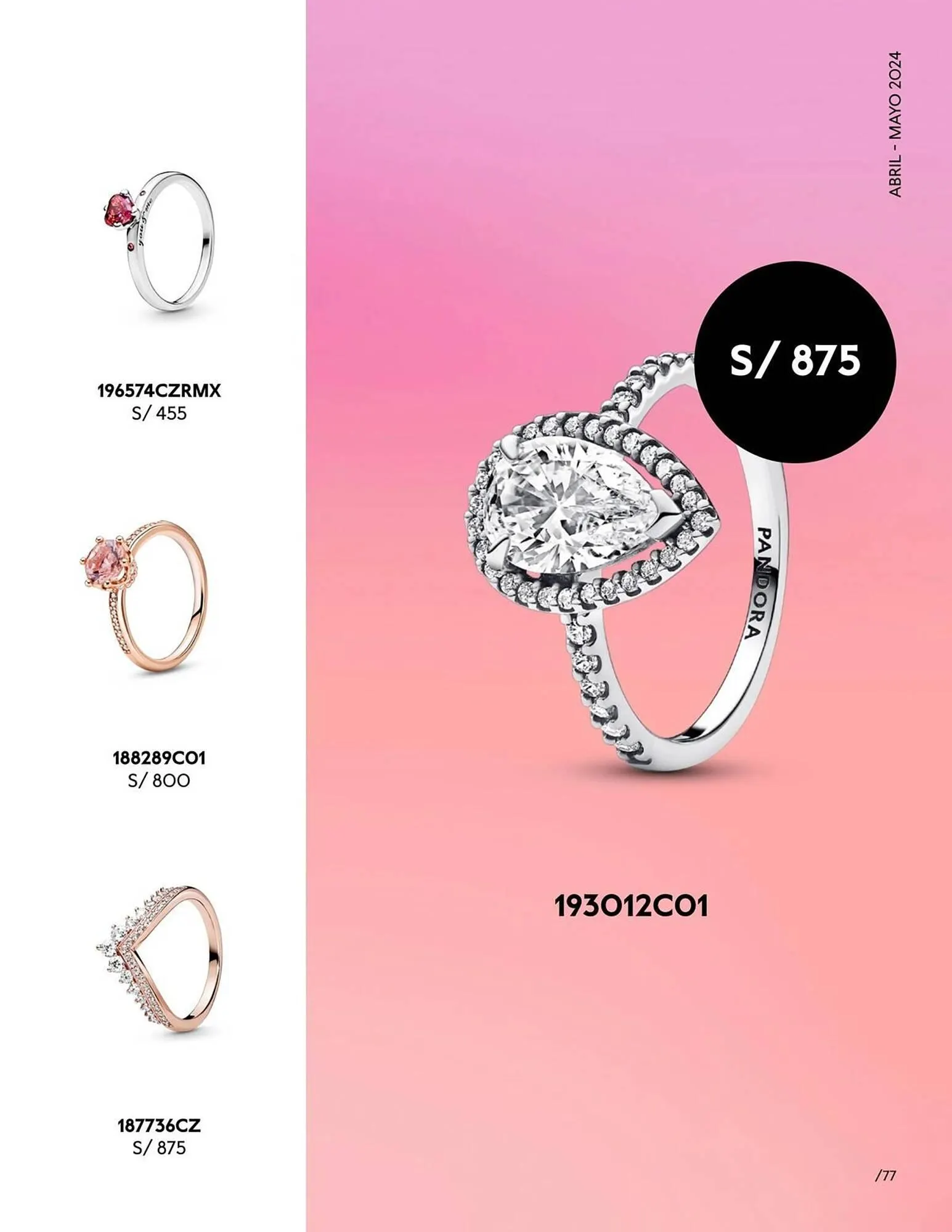 Catalogo de Catálogo Pandora 29 de abril al 31 de mayo 2024 - Pag 77