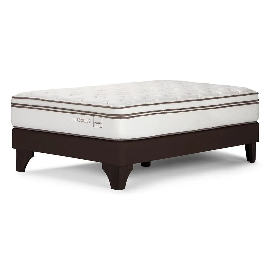 Cama Box Spring Classique+ 1,5 Plazas 105 x 190 cm