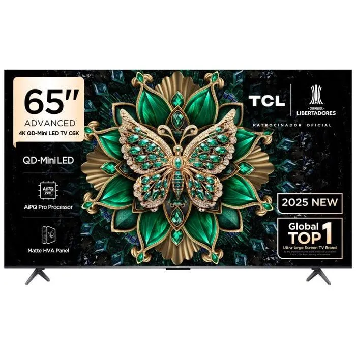 TV TCL 65" QD MiniLED 4K UHD Google TV 65C6K