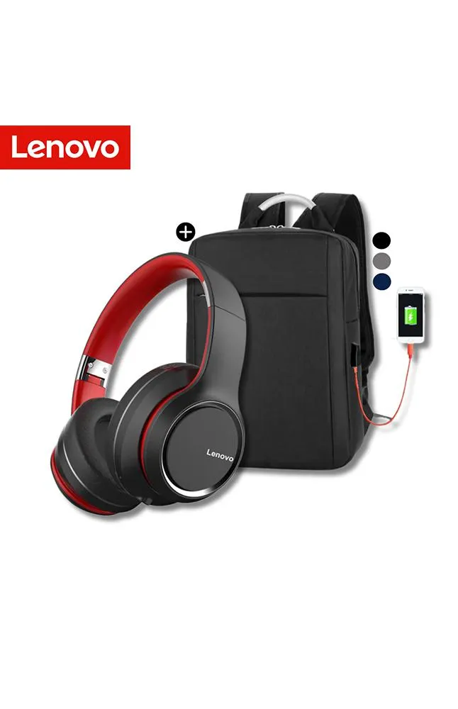 Audífonos True Wireless Lenovo HD200 + Mochila
