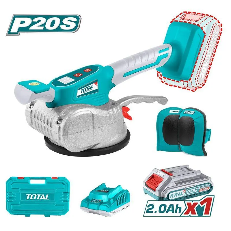 VIBRADOR DE MAYOLICA VENTOSA 20V 50KG VEL. VARIABLE TOTAL TTVLI20101