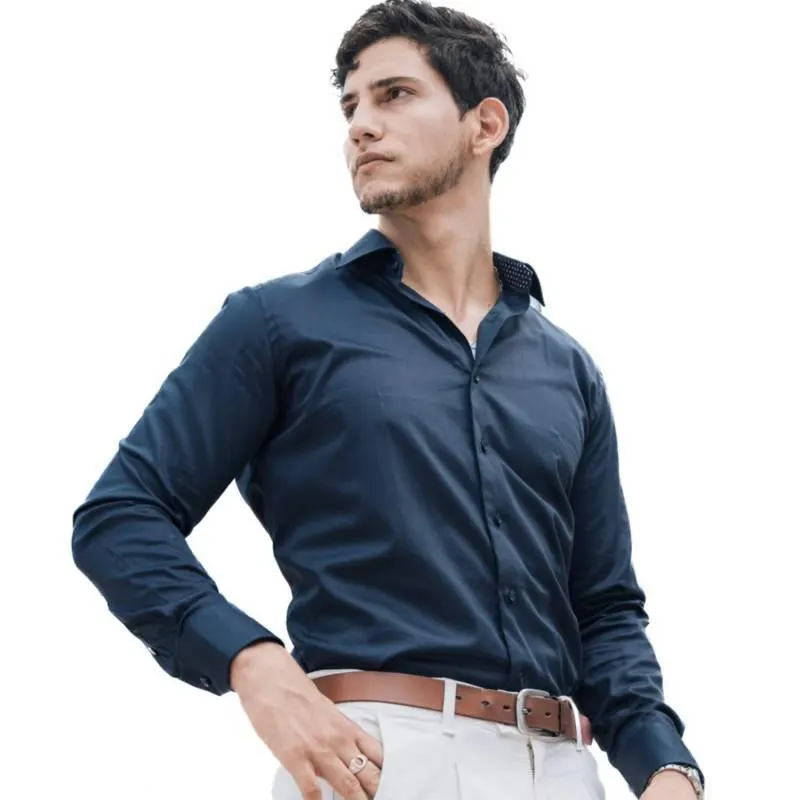Camisa Algodón Stretch Barbadens Hombre