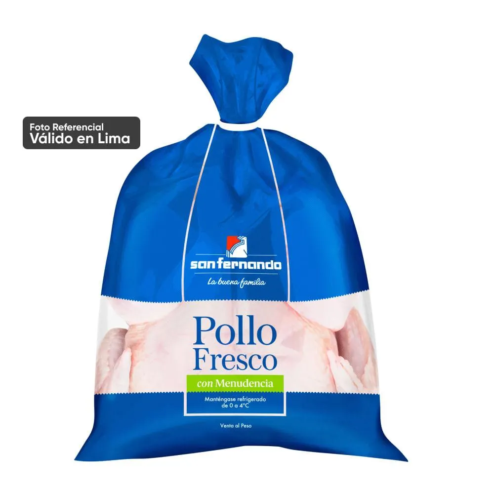 Pollo Entero Fresco con Menudencia