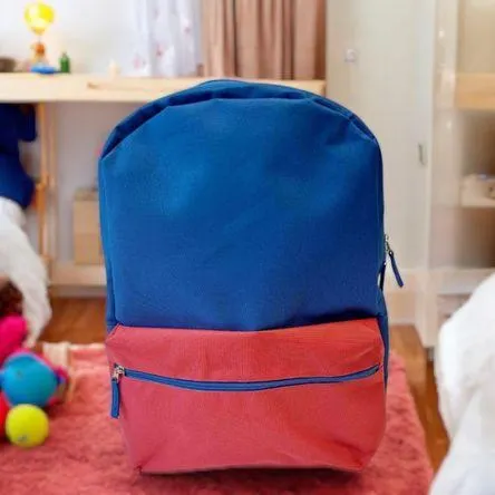 Mochila Bicolor Azul/Rojo 40x30cm Orange