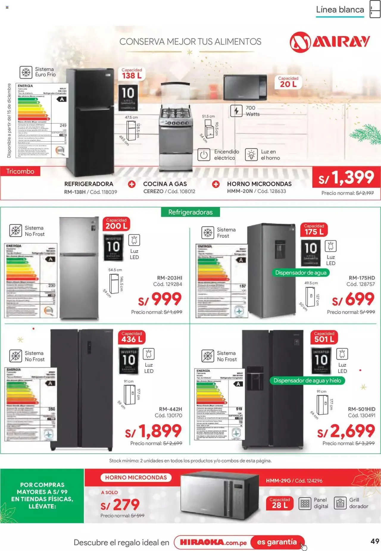 Catalogo de Catálogo Hiraoka 12 de diciembre al 31 de diciembre 2023 - Pag 49