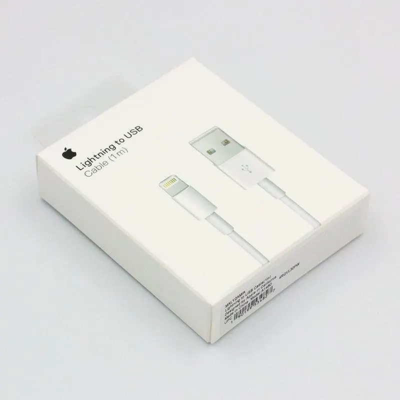 Cable Lightning a USB 1M para iPhone Original + 2 Protectores Gratis