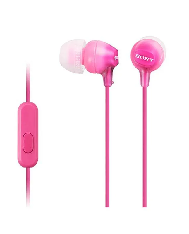 Audífonos in ear Sony con micrófono MDR-EX15AP Rosado
