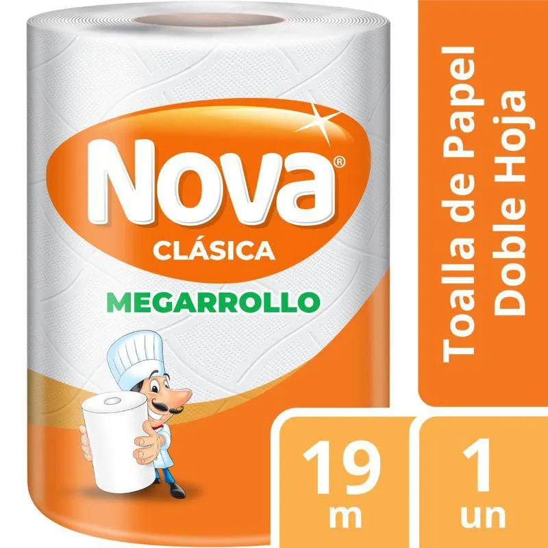 Papel Toalla Nova Clásica Megarollo