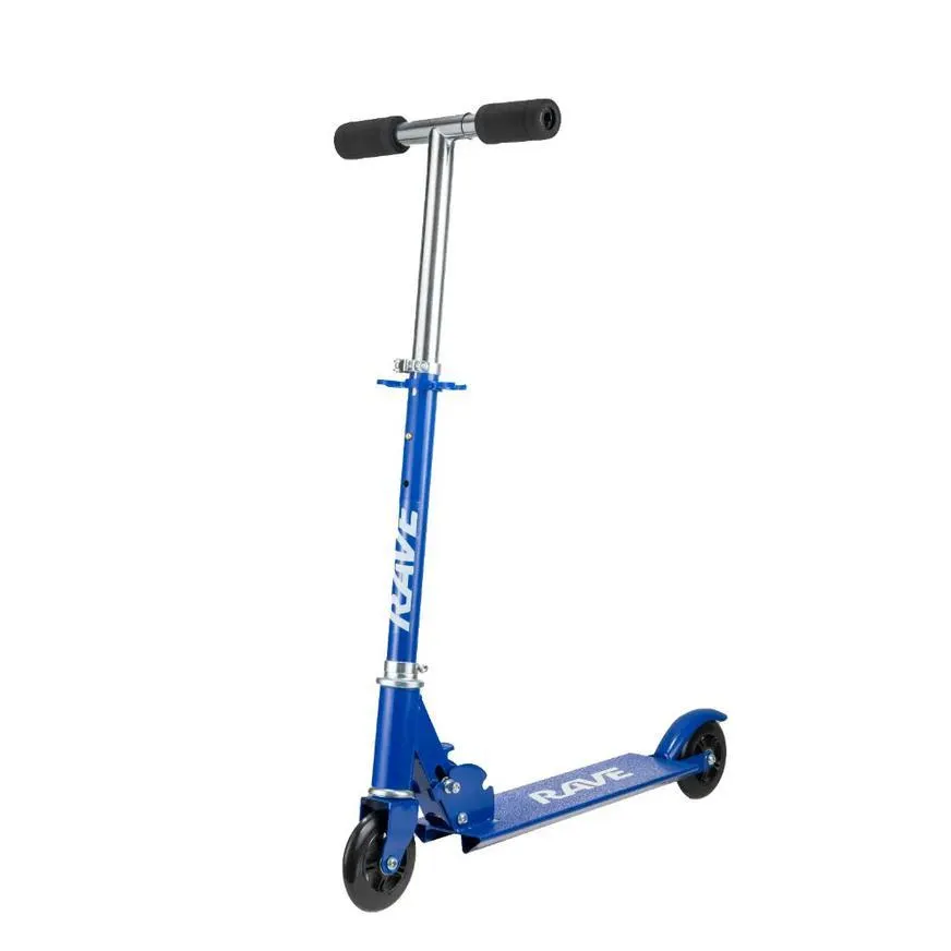 Scooter Rave Con 2 Ruedas Azul Con Negro