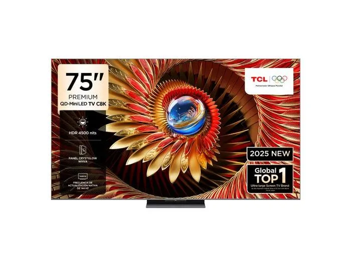 Televisor TCL Smart TV 75" QD-MINILED 4K UHD 75C8K