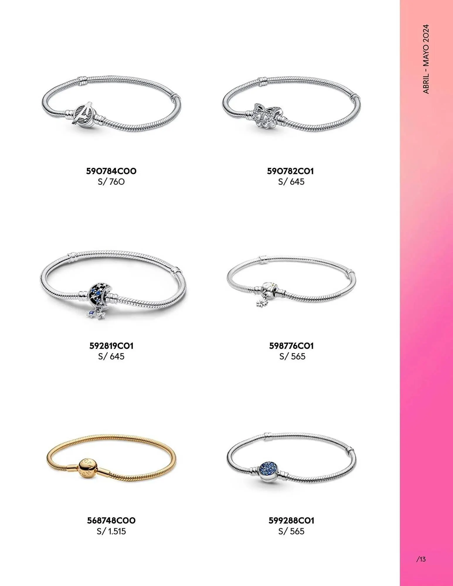 Catalogo de Catálogo Pandora 29 de abril al 31 de mayo 2024 - Pag 13