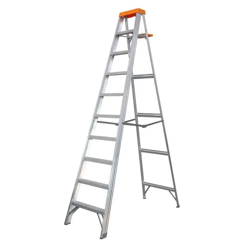 Escalera Tijera Aluminio 9 Pasos