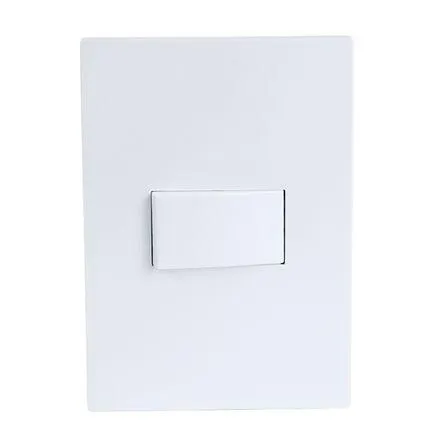 Placa Armada Orange: Conmutador Simple Matte Blanco