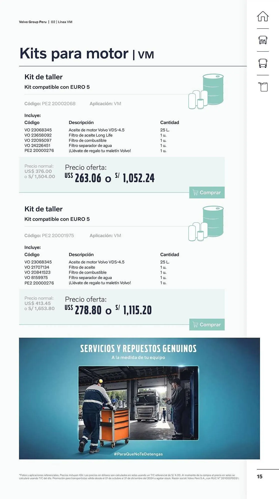 Catalogo de Catálogo Volvo 29 de octubre al 31 de diciembre 2024 - Pag 15