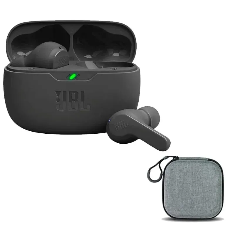Audífonos Bluetooth JBL WAVE BEAM Negro Y Estuche