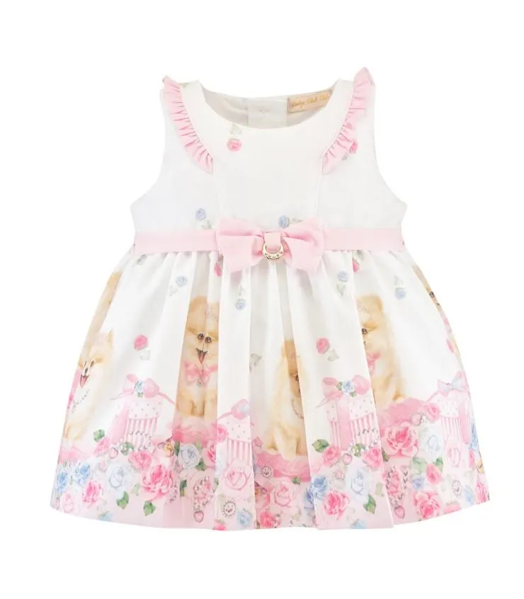 Vestido Estampado con Dije | Colección Little Queen