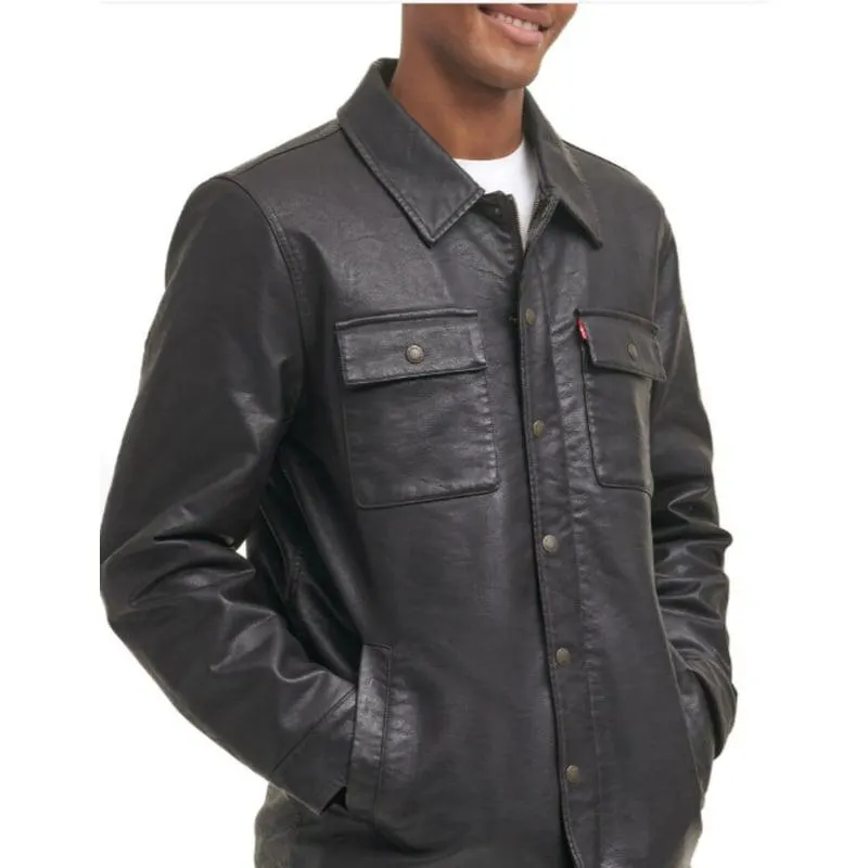 Casaca Hombre Casual Café Levis