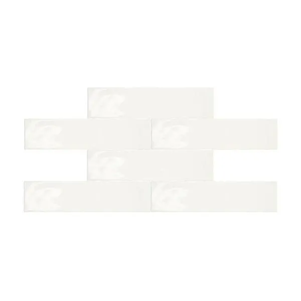 Cerámico Blanco Rural 7.5×30 cm