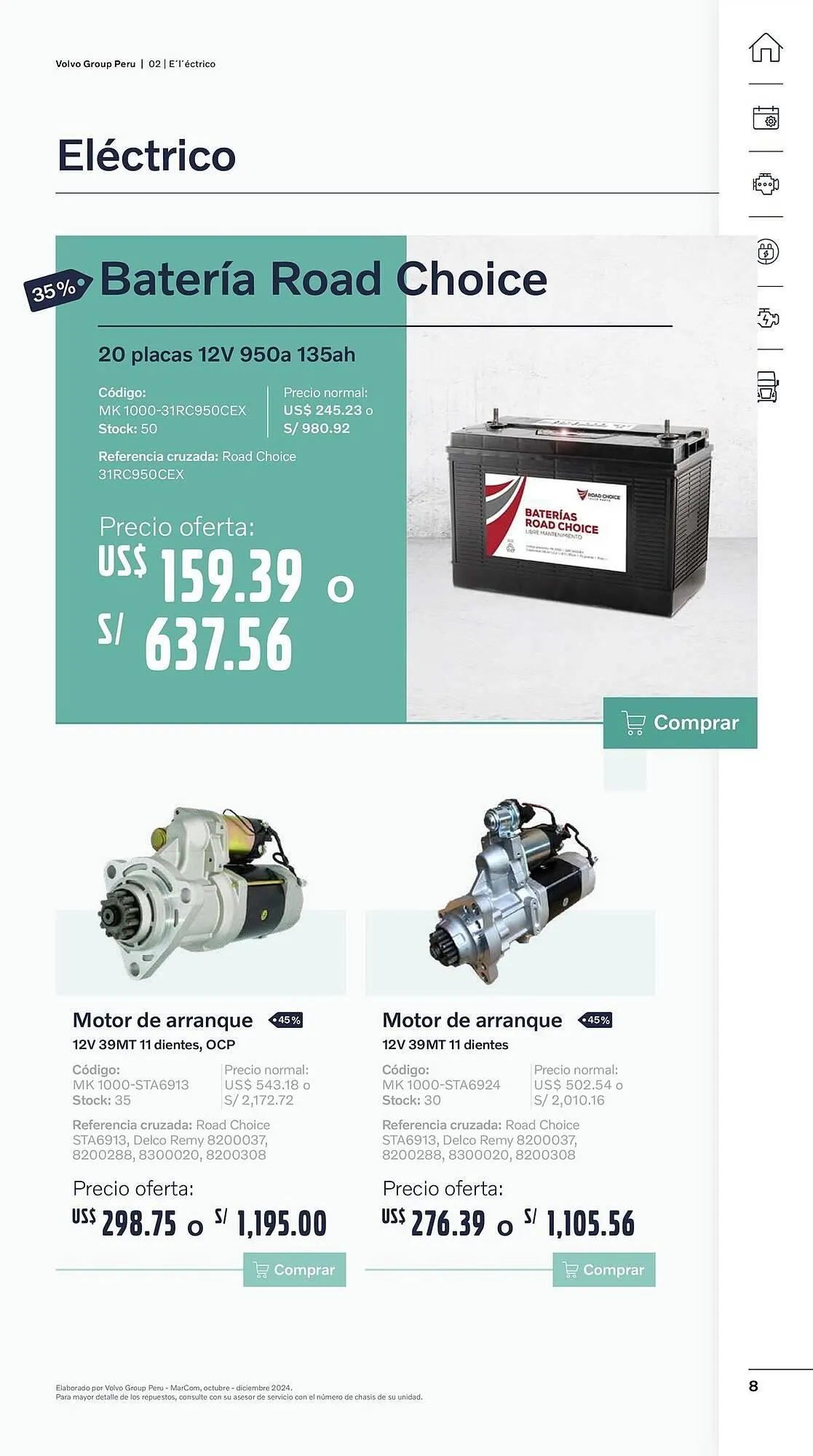 Catalogo de Catálogo Volvo 29 de octubre al 31 de diciembre 2024 - Pag 8