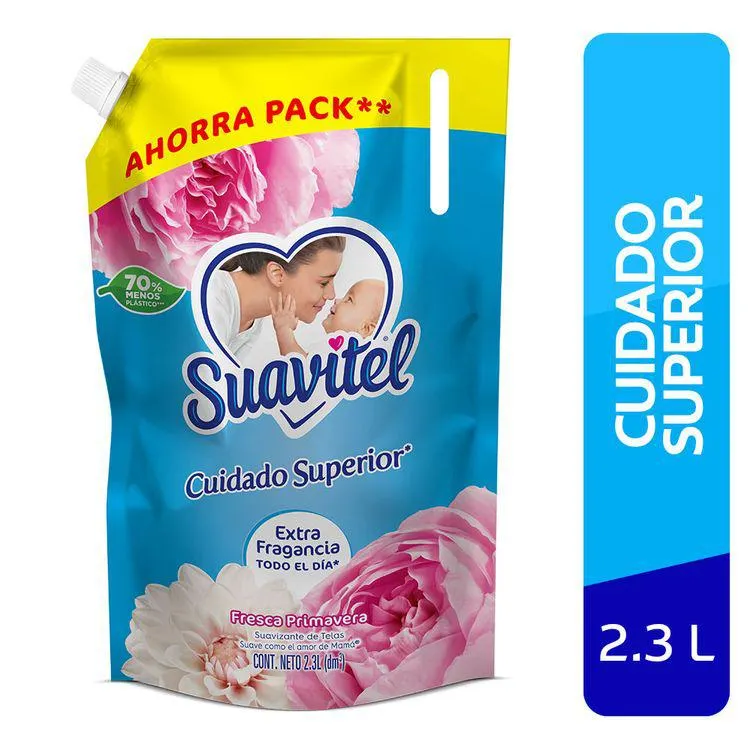 Suavizante de Telas Suavitel Cuidado Superior Fresca Primavera 2.3L