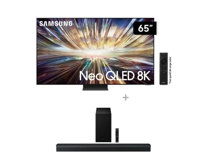Televisor Samsung Smart TV 65" NEO QLED 8K QN65QN800DGXPE + Soundbar Samsung HW-B750F/PE (GRATIS)