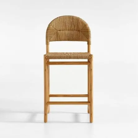 Silla de Comedor de Terraza Rustler de Ratán con Estructura de Madera