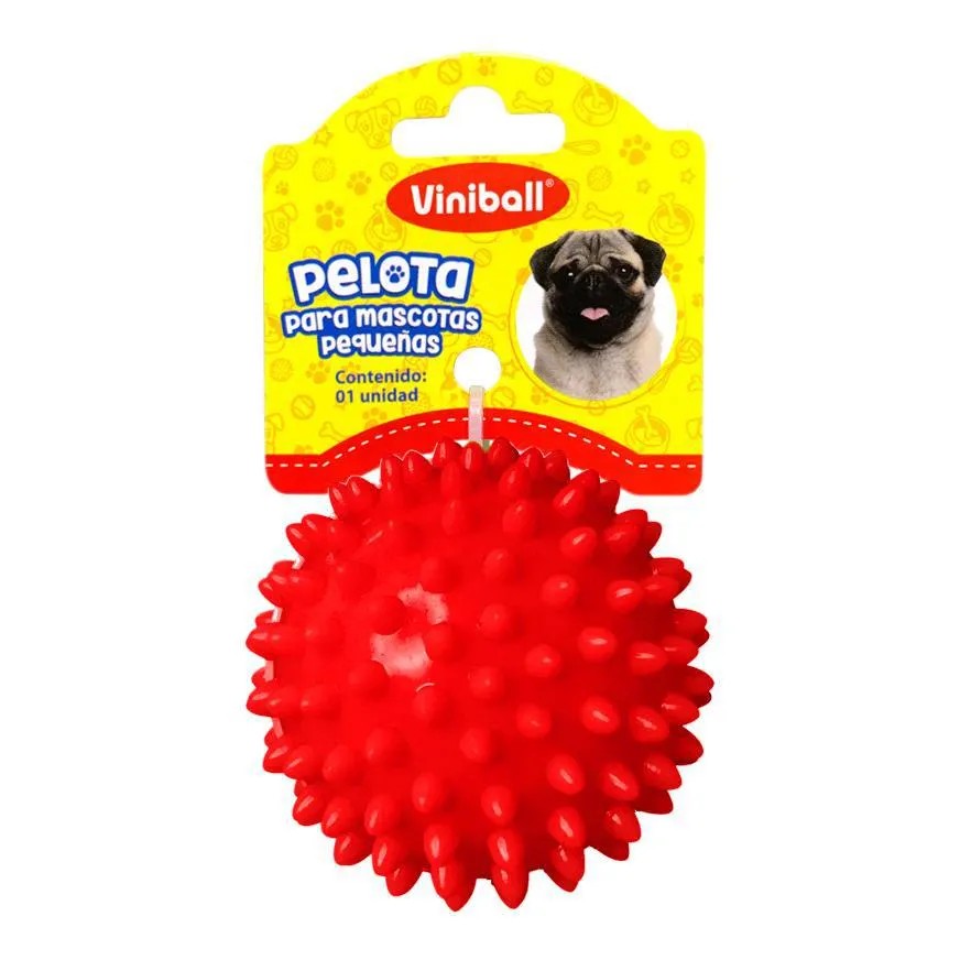 Pelota Para Mascota Peque Rojo