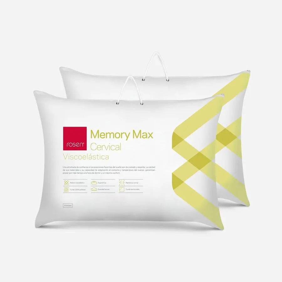 Set 2 Almohadas Viscoelástica Memory Max Cervical