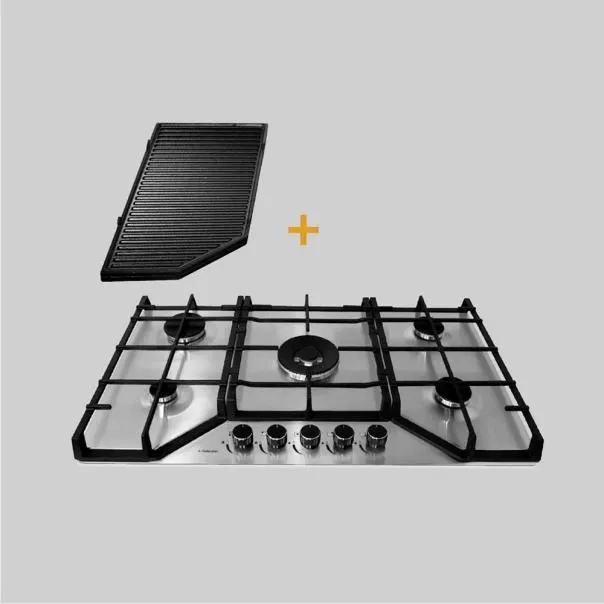Encimera Acero Inoxidable S-Collection A Gas 76cm + Parrilla Max Grill