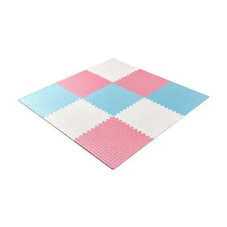 Piso microporoso 9 piezas Rosa