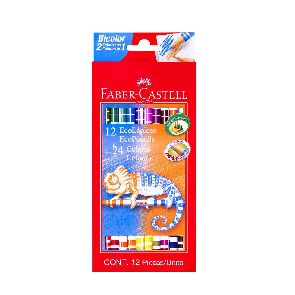 Colores Doble Faber Castell Bicolor Redondo x12 Est