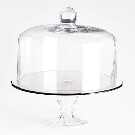 Soporte Para Tortas De Cristal Claude Con Tapa